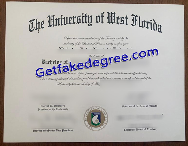 UWF degree, University of West Florida diploma