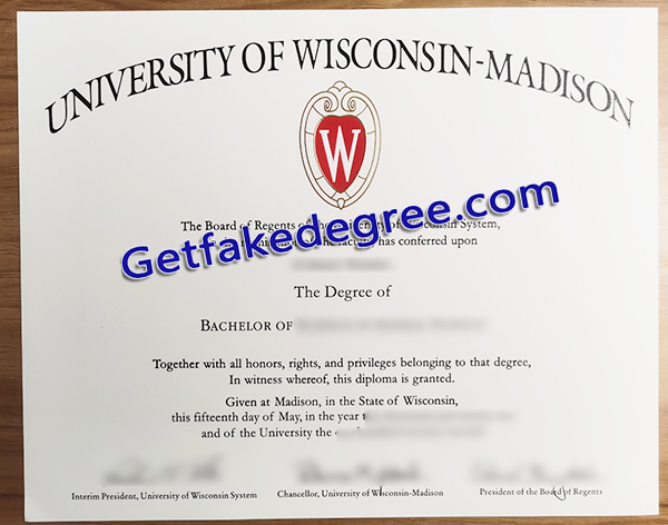 UW–Madison degree, University of Wisconsin–Madison diploma