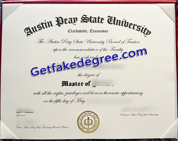 APSU degree, Austin Peay State University diploma