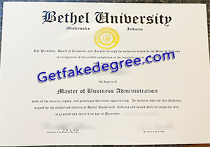 buy fake Bethel University degree