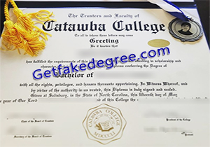 buy fake Catawba College diploma