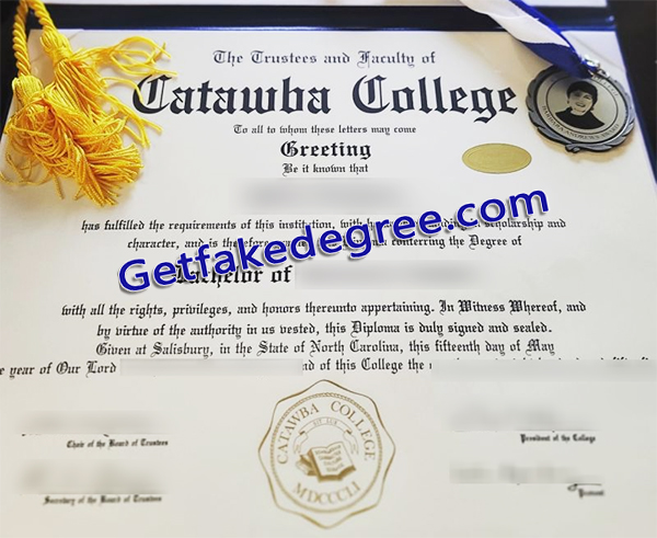 Catawba College diploma, Catawba College degree