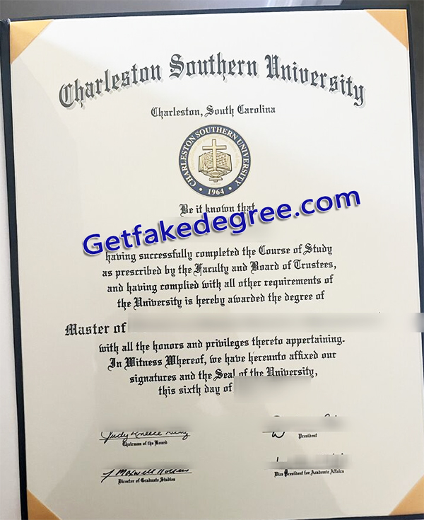 Charleston Southern University diploma, Charleston Southern University degree