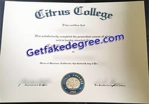 buy fake Citrus College degree
