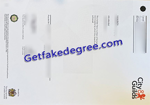 buy fake City & Guilds certificate