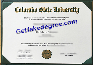 buy fake Colorado State University diploma
