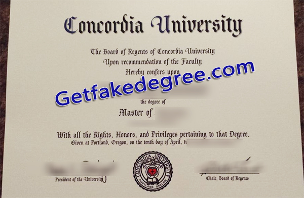 Concordia University diploma, Concordia University degree