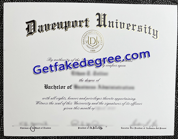 Davenport university diploma, Davenport university degree