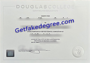 buy fake Douglas College diploma