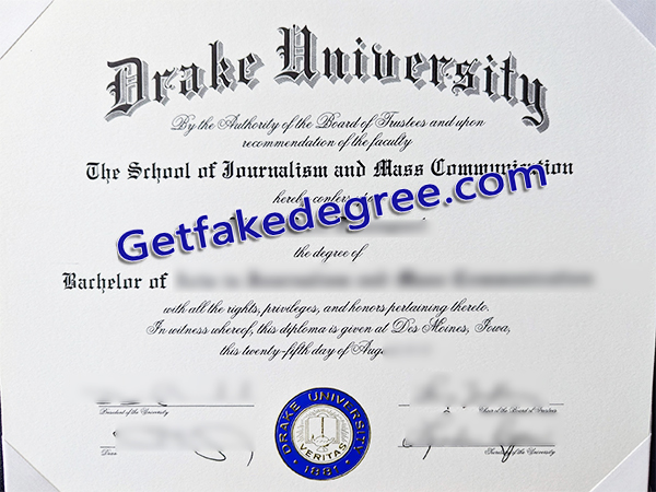 Drake University diploma, Drake University degree