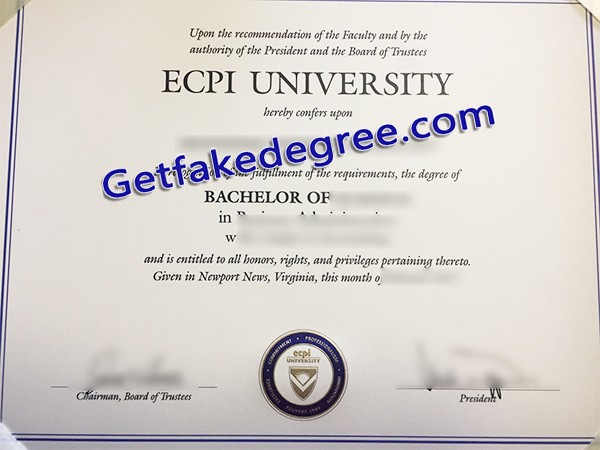 ECPI University degree, ECPI University diploma