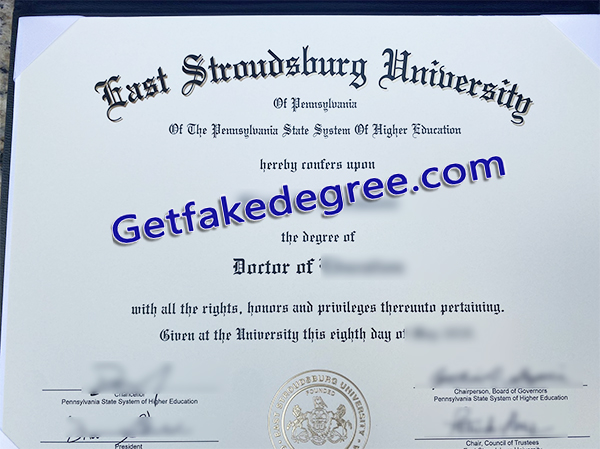 East Stroudsburg University degree, East Stroudsburg University diploma