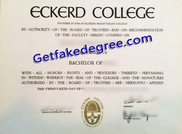 Eckerd College degree, Eckerd College diploma