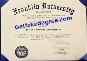 buy fake Franklin University diploma