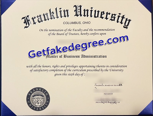 Franklin University degree, Franklin University diploma