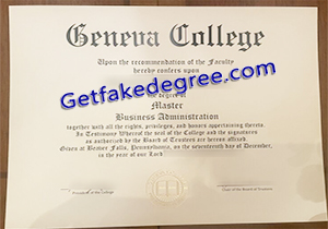 buy fake Geneva College diploma