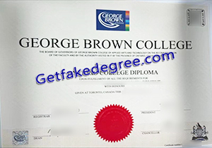 buy fake George Brown College certificate