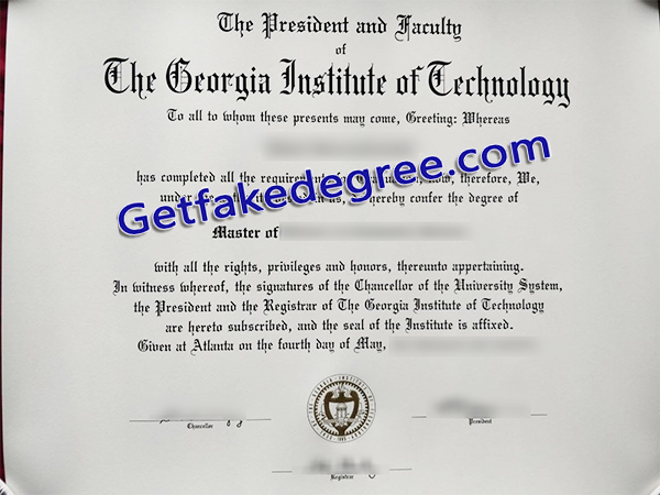 Georgia Institute of Technology diploma, Georgia Tech degree