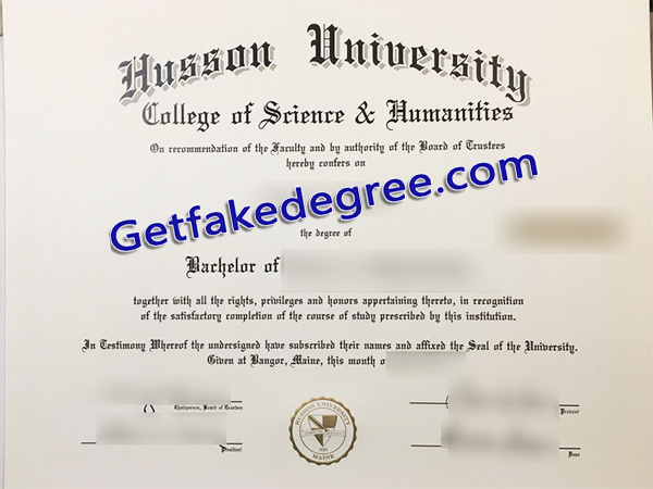 Husson University degree, Husson University diploma