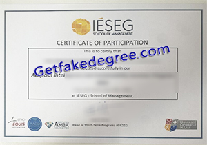 buy fake IÉSEG School of Management diploma