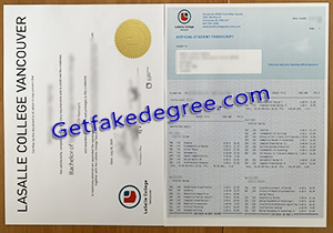 buy fake Lasalle College Vancouver degree transcript