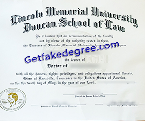 buy fake Lincoln Memorial University degree