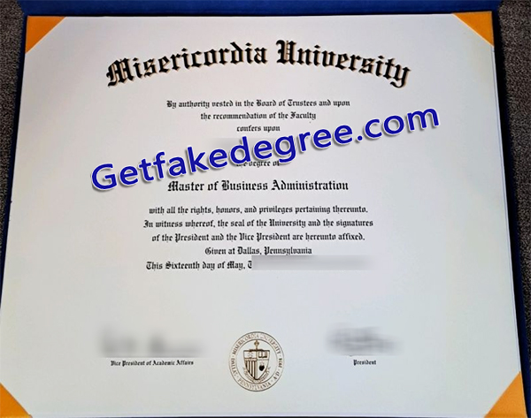 Misericordia University degree, Misericordia University certificate