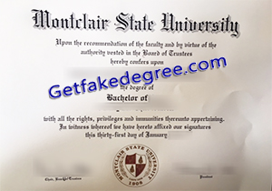 buy fake Montclair State University diploma