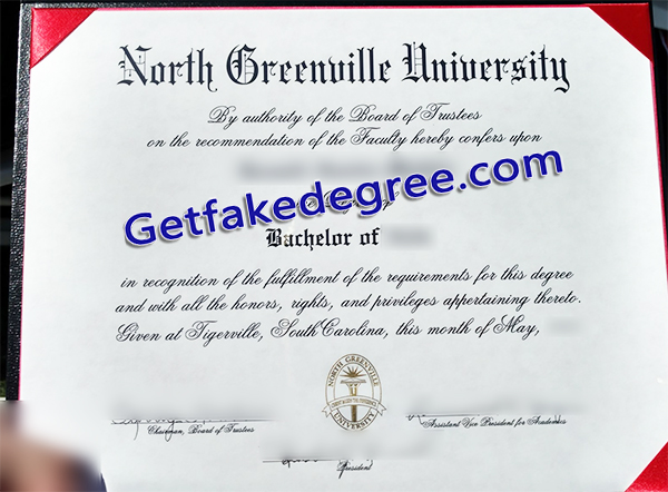 North Greenville University degree, North Greenville University certificate