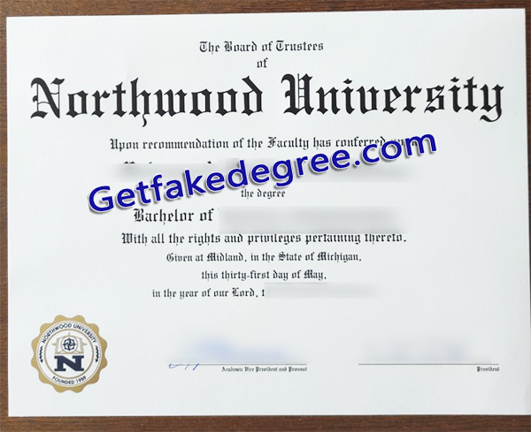 Northwood University degree, Northwood University certificate