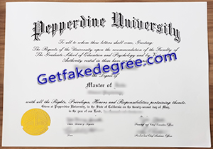 buy fake Pepperdine University degree