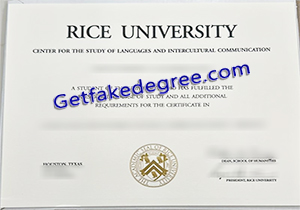 buy fake Rice University degree