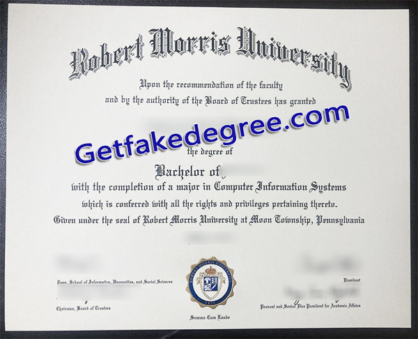 Robert Morris University degree, RMU diploma