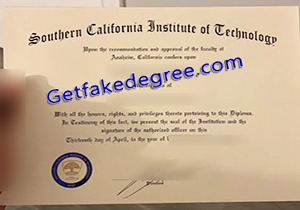 buy fake Southern California Institute of Technology degree
