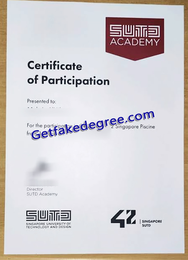 SUTD diploma, Singapore University of Technology and Design certificate