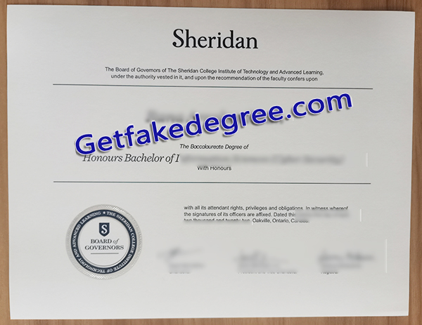 Sheridan College diploma, Sheridan College degree