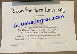 buy fake Texas Southern University degree