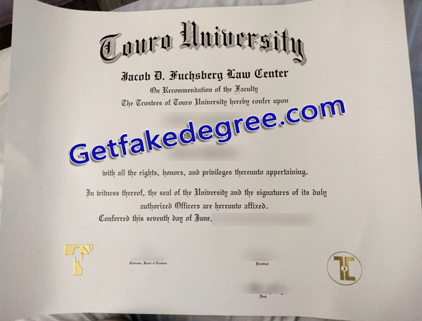 Touro University degree, Touro University diploma
