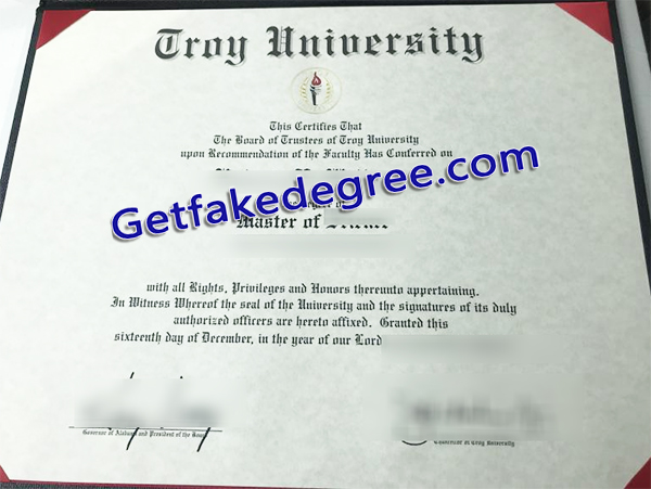 Troy University diploma, Troy University degree