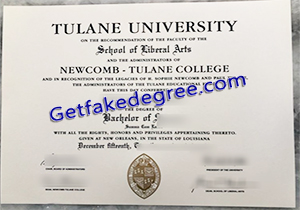 buy fake Tulane University diploma