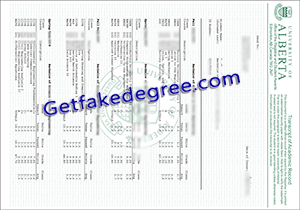 buy fake University of Alberta transcript