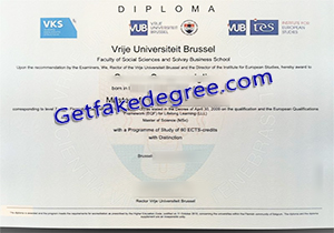 buy fake Vrije Universiteit Brussel diploma