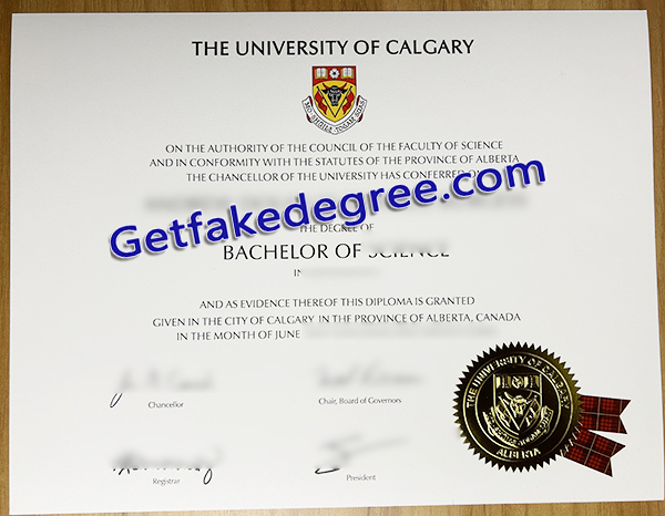 University of Calgary diploma, University of Calgary degree