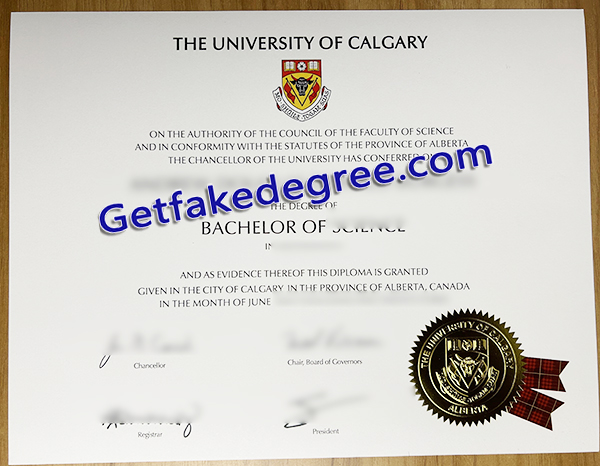 University of Calgary diploma, University of Calgary degree