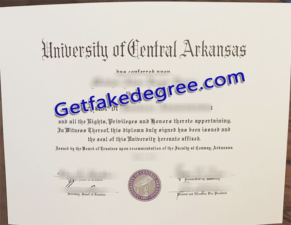 University of Central Arkansas degree, UCA certificate