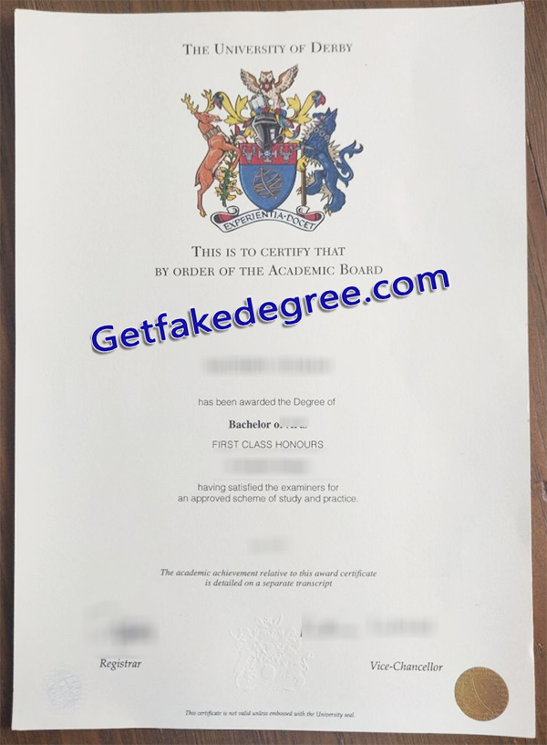 University of Derby certificate, University of Derby degree