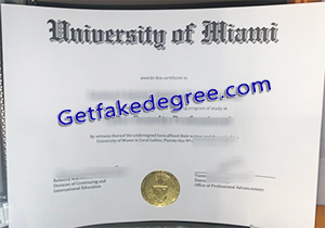 buy fake University of Miami diploma