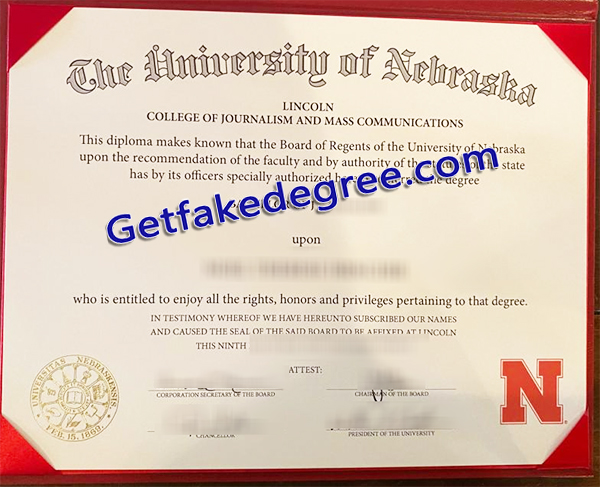 University of Nebraska diploma, University of Nebraska degree