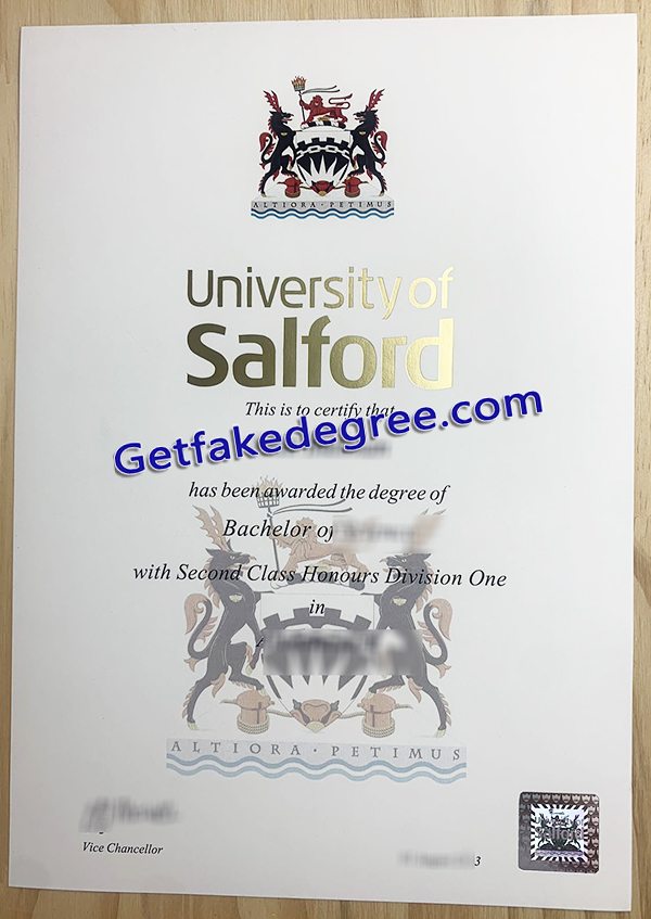 University of Salford degree, University of Salford diploma