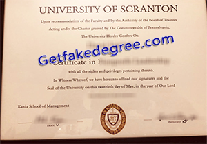 buy fake University of Scranton diploma